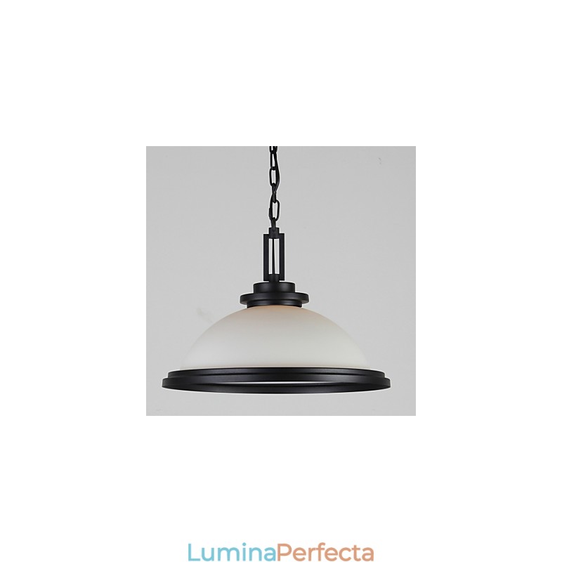 Lampe suspendate Rustic Lodge Metal Painting Negru
