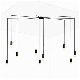 Lampă suspendată cu design creativ contractat și geometric din Europa de Nord