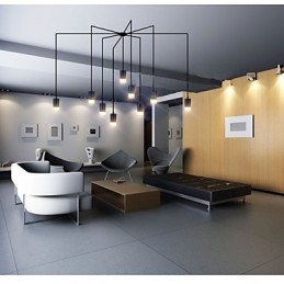 Lampă suspendată cu design creativ contractat și geometric din Europa de Nord