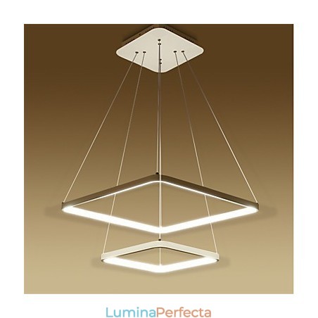 Design modern 4Pendant Lumină Două Inele Design modern 4Pendant Lumină Două Inele