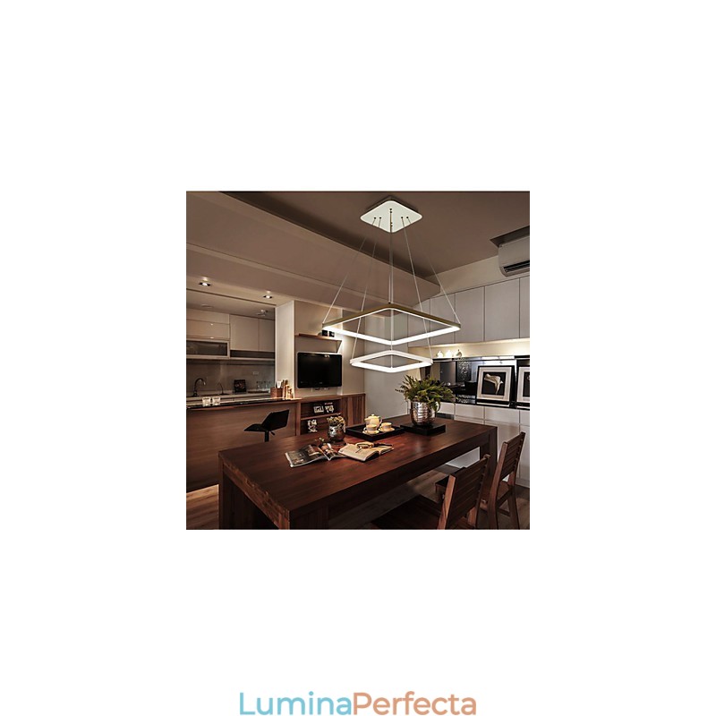 Design modern 4Pendant Lumină Două Inele