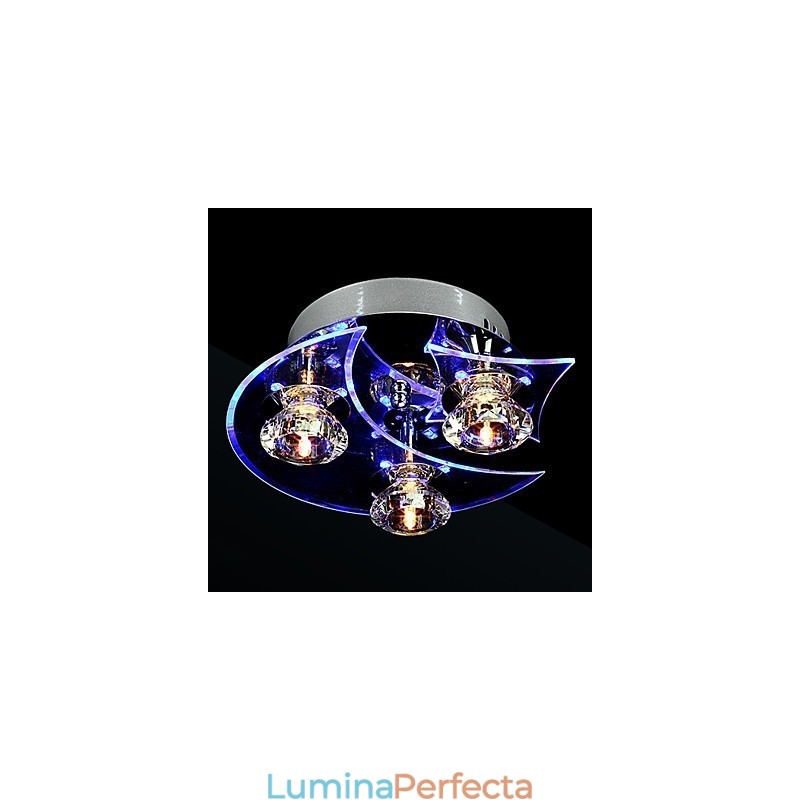 Candelabru Modern Crystal Living 3 Lumini