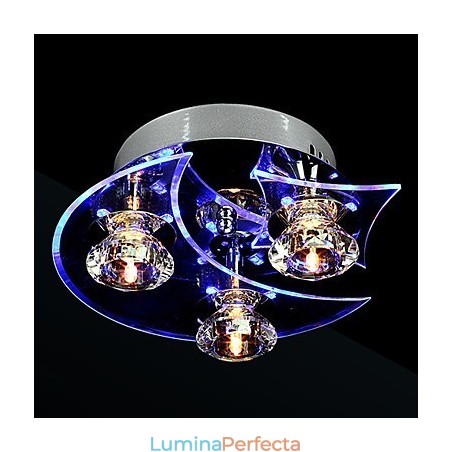 Candelabru Modern Crystal Living 3 Lumini Candelabru Modern Crystal Living 3 Lumini