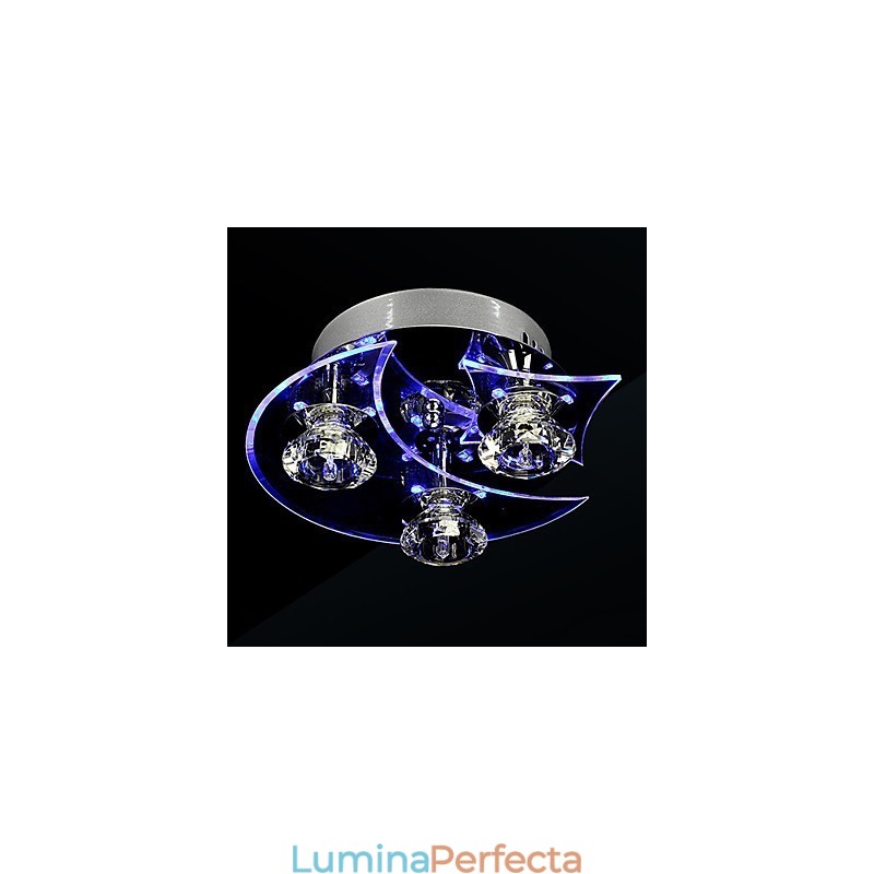 Candelabru Modern Crystal Living 3 Lumini