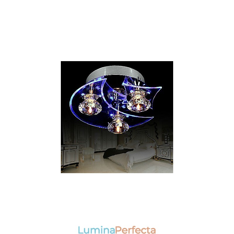 Candelabru Modern Crystal Living 3 Lumini