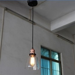 Candelabru din sticlă retro unic minimalist