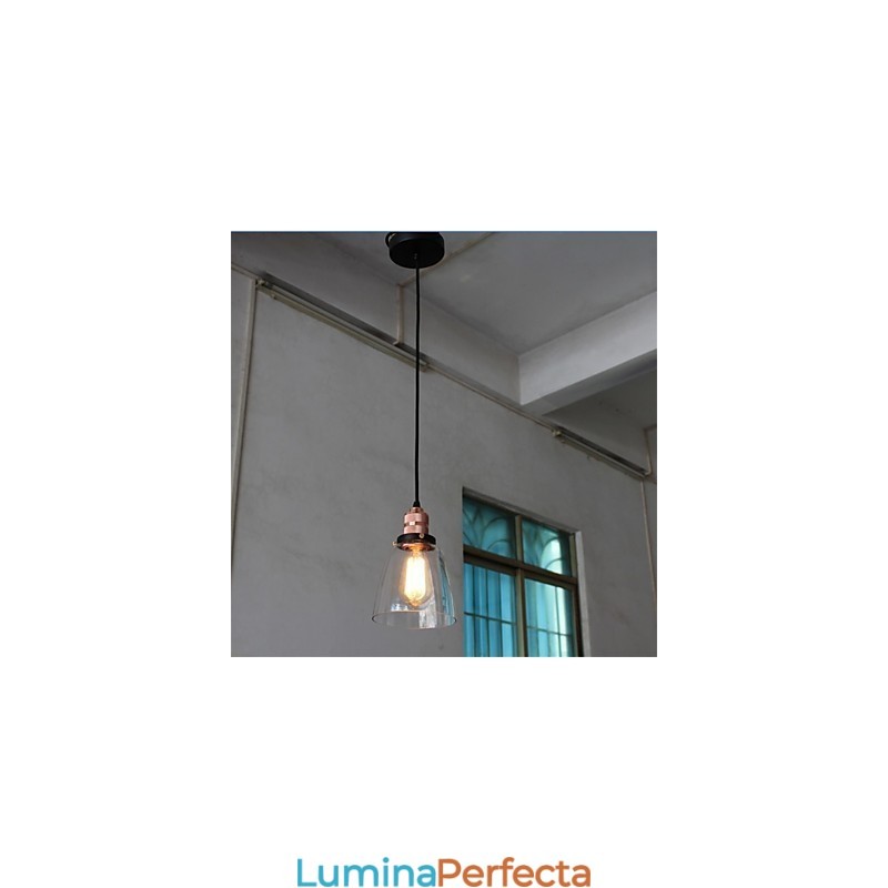 Candelabru din sticlă retro unic minimalist