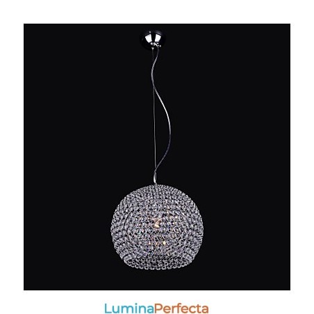 Candelabru din metal cromat stil Lantern Mini