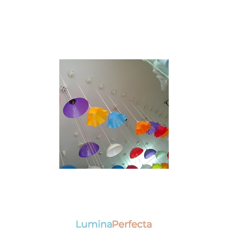 Lampă pentru supermarket cu un singur cap, linie acrilică transparentă