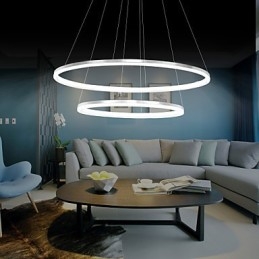Lampă suspendată cu design modern 4Acrilic de înaltă calitate, cu inel dublu