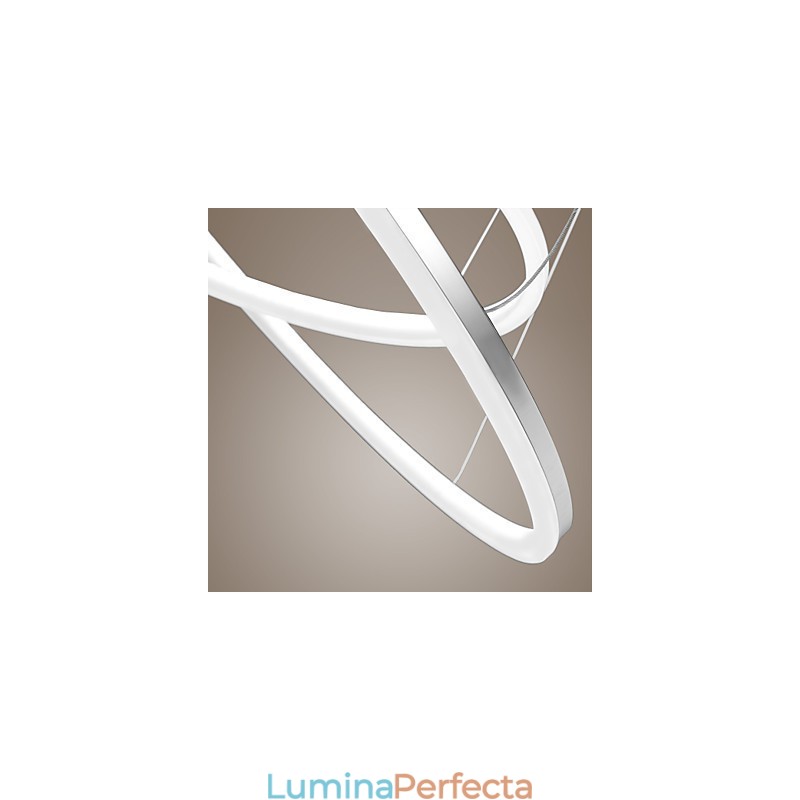 Lampă suspendată cu design modern 4Acrilic de înaltă calitate, cu inel dublu