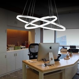 Lampă suspendată cu design modern 4Acrilic de înaltă calitate, cu inel dublu