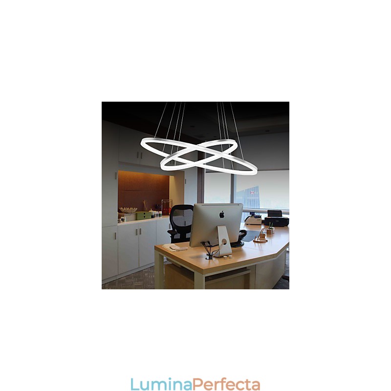 Lampă suspendată cu design modern 4Acrilic de înaltă calitate, cu inel dublu