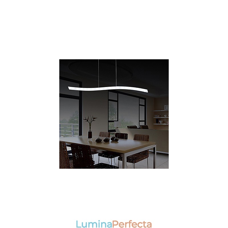 Lampă suspendată cromată modernă și contemporană