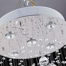 Modern Contemporan Tradițional Clasic Rustic Lodge Vintage Country Island Crystal Lampă suspendată din metal galvanizat