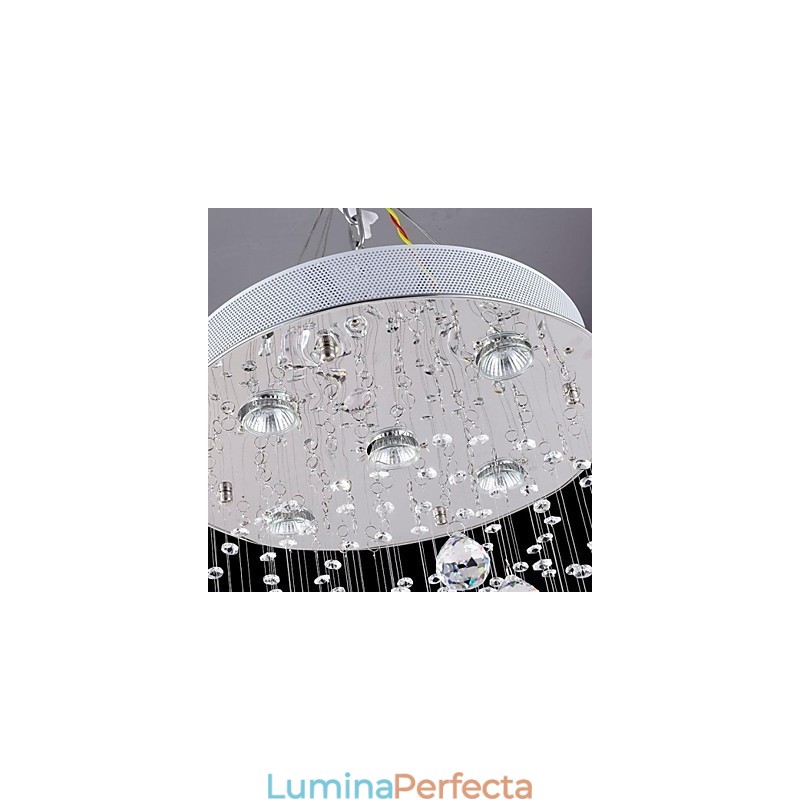 Modern Contemporan Tradițional Clasic Rustic Lodge Vintage Country Island Crystal Lampă suspendată din metal galvanizat