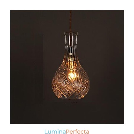 Sticlă romantică Candelabru din sticlă de artă sculptată creativă Sticlă romantică Candelabru din sticlă de artă sculptată creativă