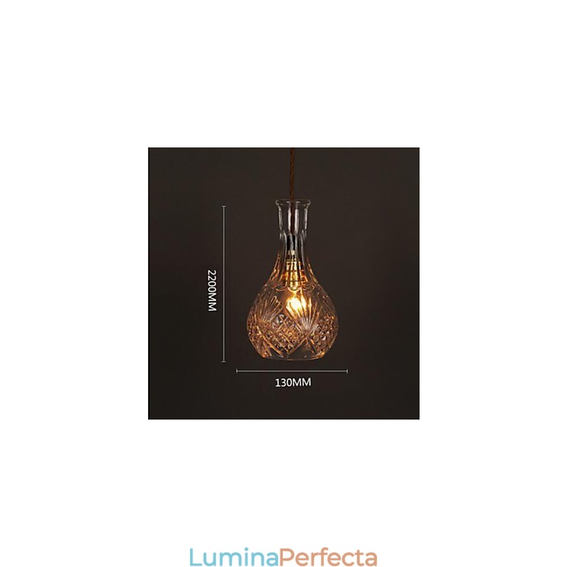Sticlă romantică Candelabru din sticlă de artă sculptată creativă
