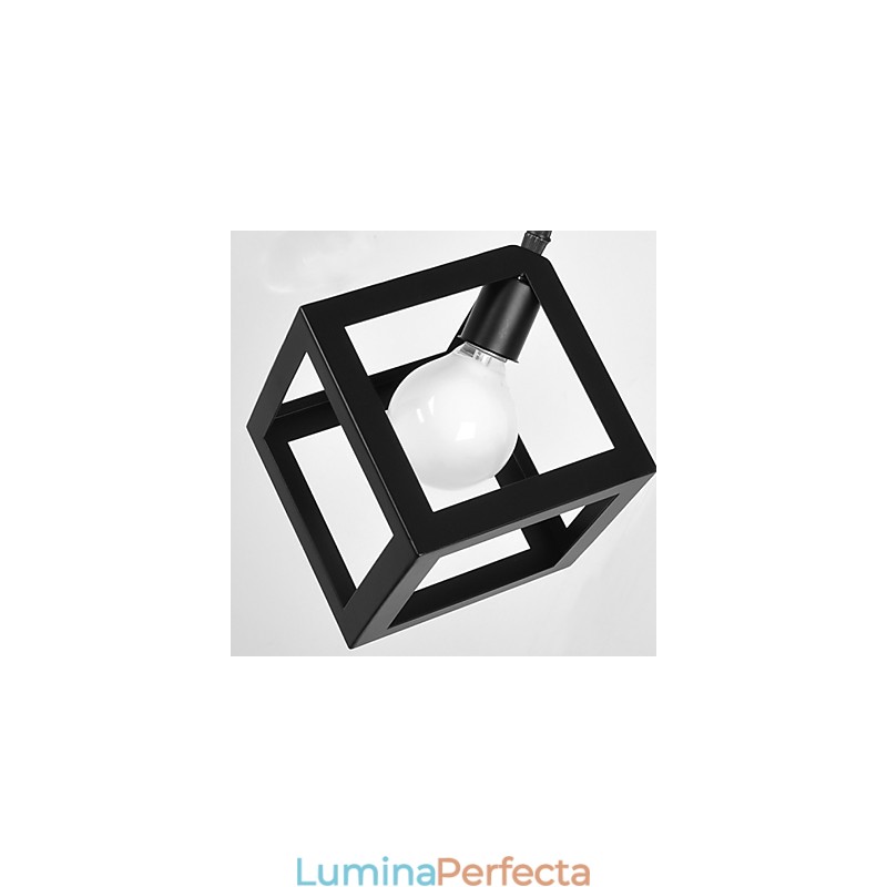 Lampă suspendată din metal cu pictură în stil retro