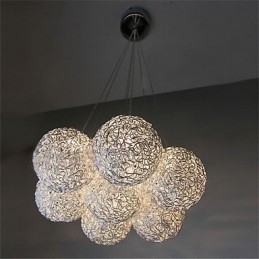 Lampă suspendată din metal galvanizat în stil mini modern și contemporan