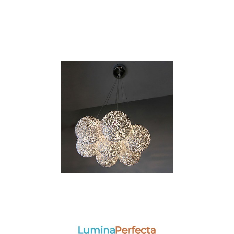Lampă suspendată din metal galvanizat în stil mini modern și contemporan