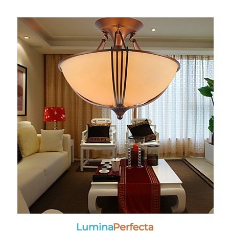 Rustic Lodge Vintage Mini Style Pictură Metal Pendant Lampă