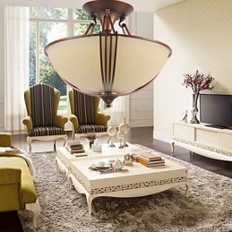 Rustic Lodge Vintage Mini Style Pictură Metal Pendant Lampă