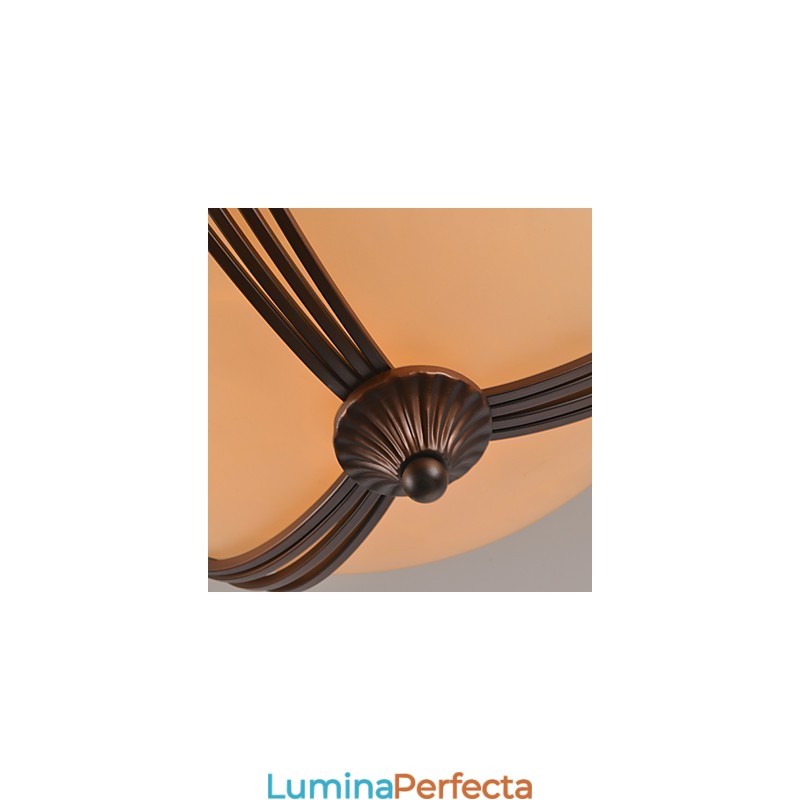 Rustic Lodge Vintage Mini Style Pictură Metal Pendant Lampă