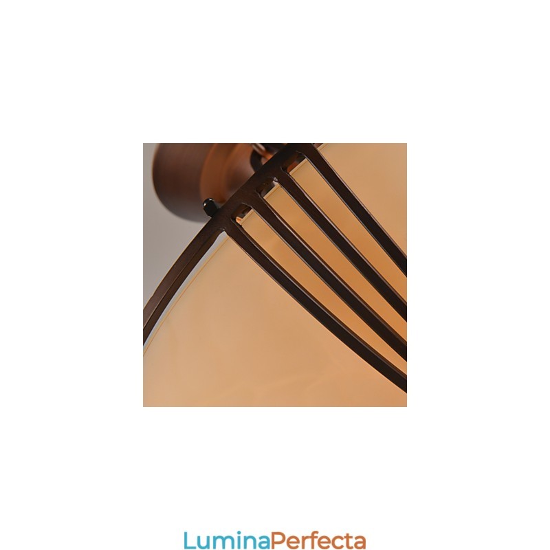 Rustic Lodge Vintage Mini Style Pictură Metal Pendant Lampă