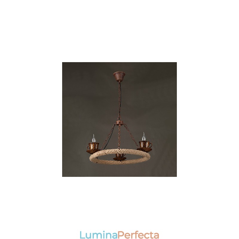 Lampă suspendată din metal cu tablou rustic vintage garaj