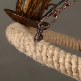 Lampă suspendată din metal cu tablou rustic vintage garaj