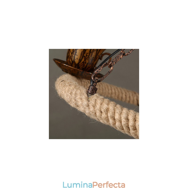 Lampă suspendată din metal cu tablou rustic vintage garaj