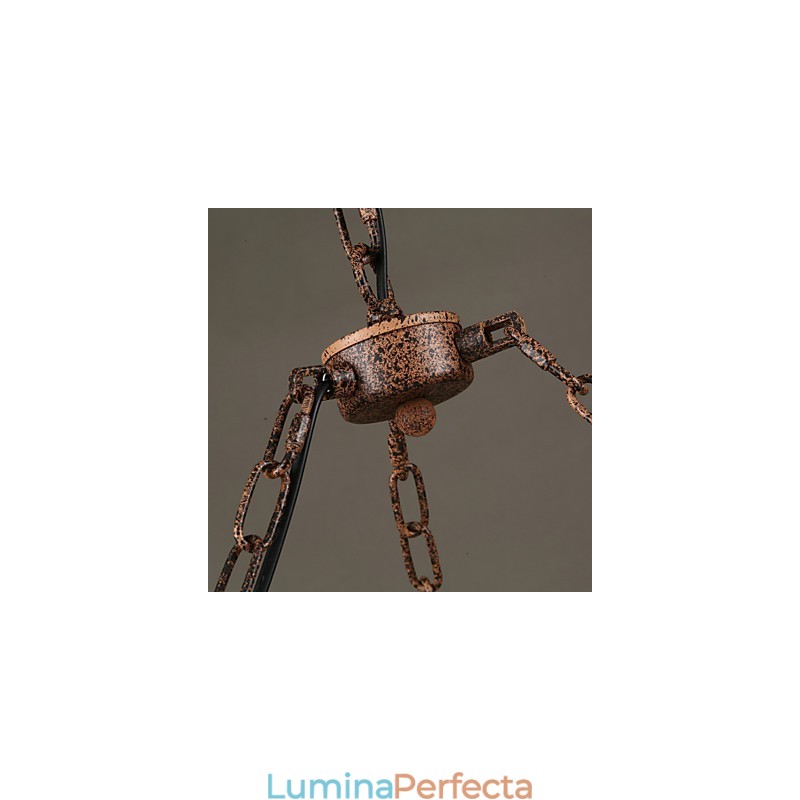 Lampă suspendată din metal cu tablou rustic vintage garaj