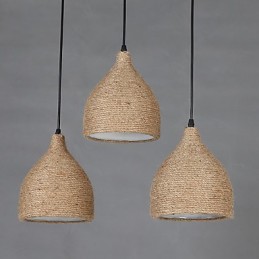 Country Lofts Restauring Ancient Ways Cânepă frânghie Un singur cap Lampă mică Droplight
