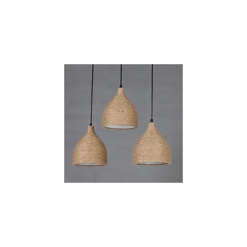 Country Lofts Restauring Ancient Ways Cânepă frânghie Un singur cap Lampă mică Droplight