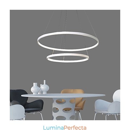 Lampă suspendată Design modern Două inele de înaltă calitate Lampă suspendată Design modern Două inele de înaltă calitate
