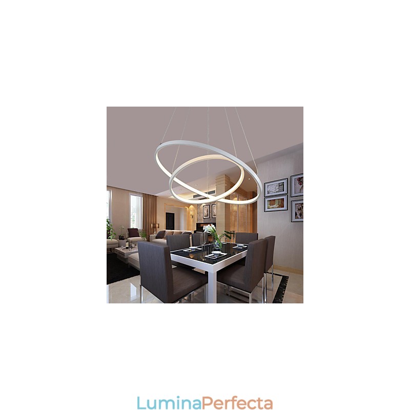 Lampă suspendată Design modern Două inele de înaltă calitate
