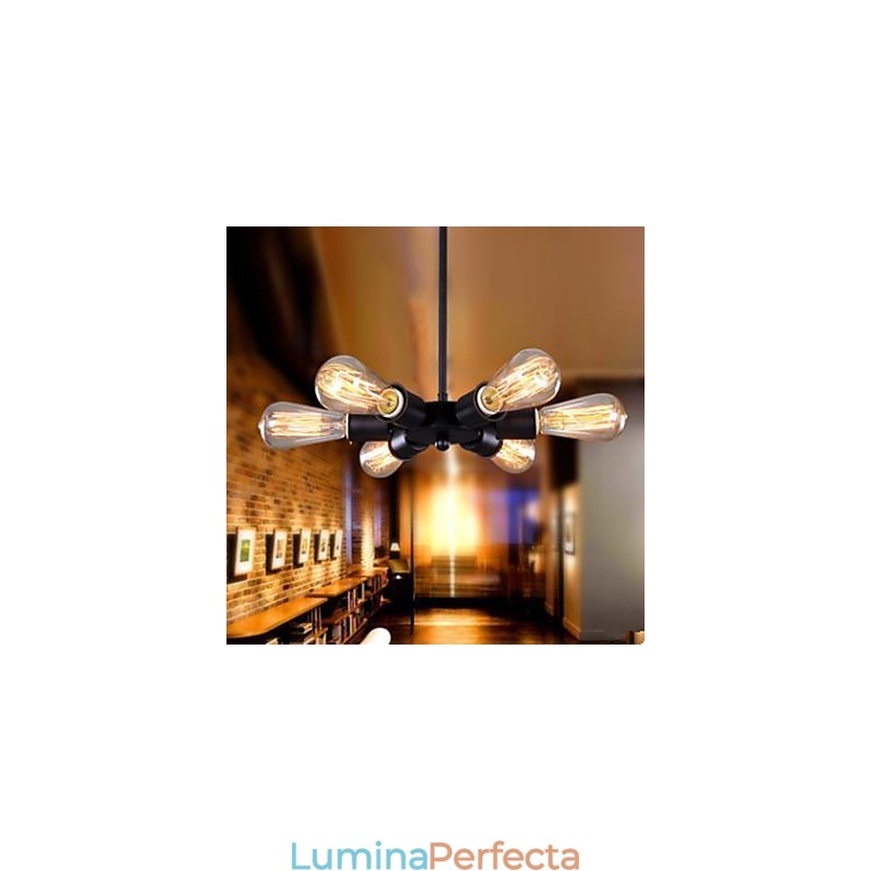 American Country Industrial Wind Six Head Ferris Wheel Droplight