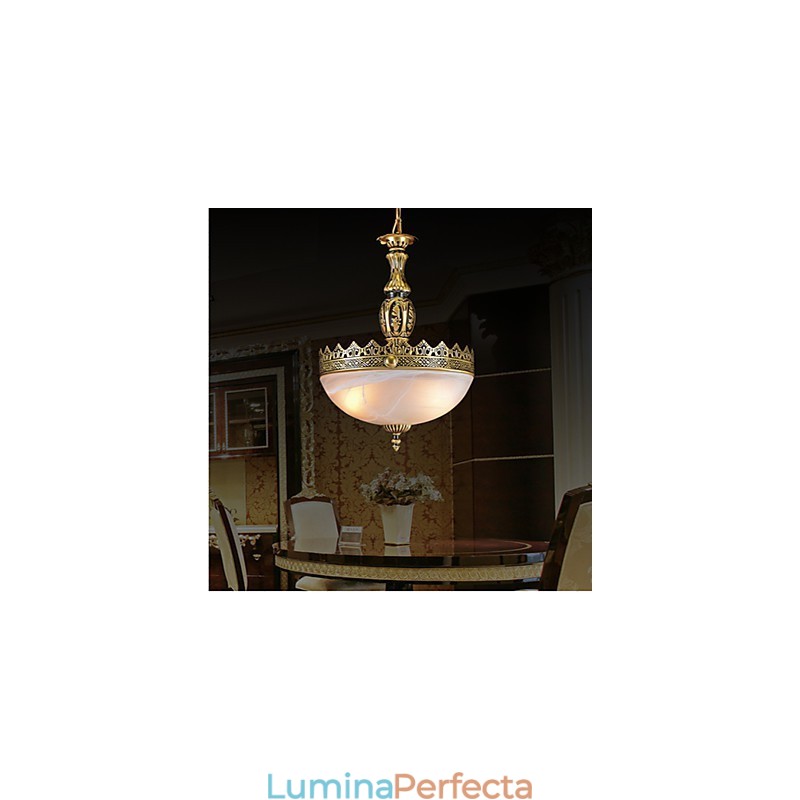 Lampă tradițională clasică, retro, metal, bronz din metal
