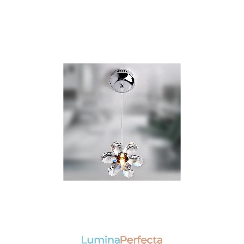 Lampă suspendată galvanizată în stil mini din cristal modern și contemporan