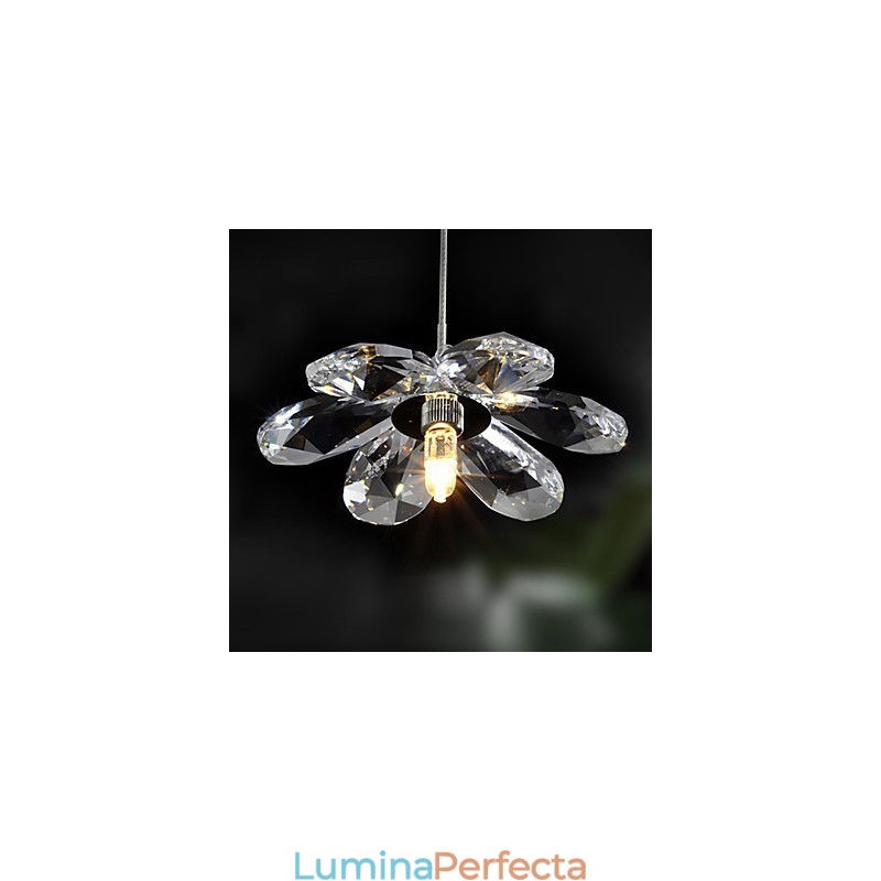 Lampă suspendată galvanizată în stil mini din cristal modern și contemporan