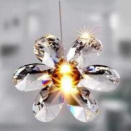 Lampă suspendată galvanizată în stil mini din cristal modern și contemporan
