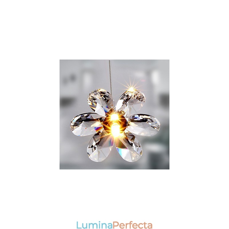 Lampă suspendată galvanizată în stil mini din cristal modern și contemporan