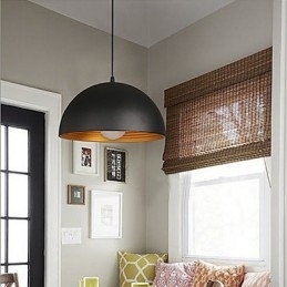 Lampă creativă Coș de fum rotund Droplight Fier forjat Caracter Mese Candelabru Alb-negru