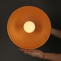 Lampă creativă Coș de fum rotund Droplight Fier forjat Caracter Mese Candelabru Alb-negru