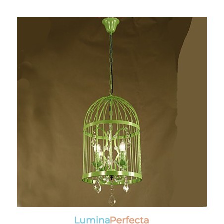 Candelabru Vintage Iron Cage Scara Lampa Cristal Candelabru Vintage Iron Cage Scara Lampa Cristal
