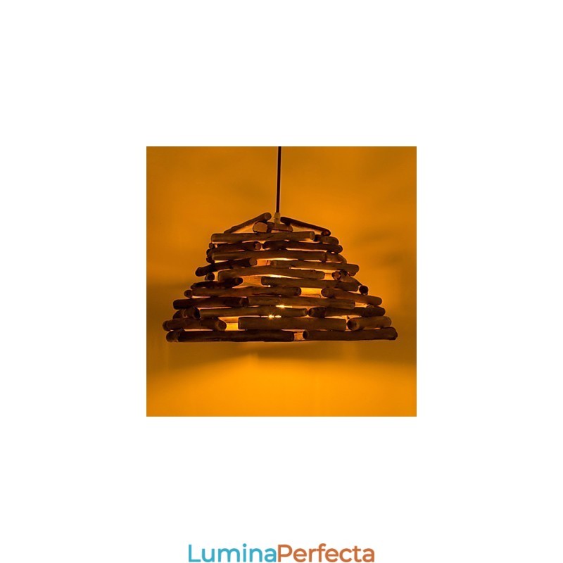 Plafoniere din lemn retro clasice Lămpi cu suspendare simple Lampă pendant cafenea