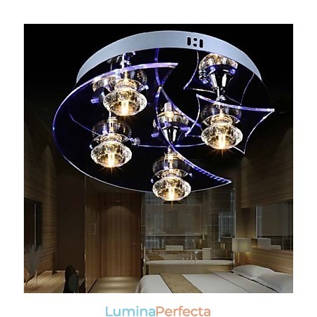 Candelabru Modern Crystal Living 4 Lumini