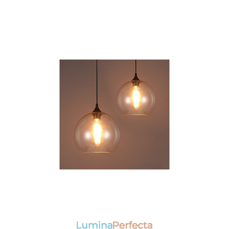 American Creative Nordic Contractat Rural Bile de sticlă Un singur cap Droplight Lanp