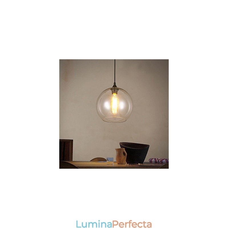 American Creative Nordic Contractat Rural Bile de sticlă Un singur cap Droplight Lanp